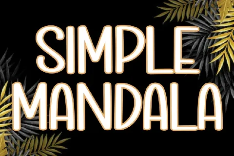 Simple Mandala Display font