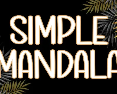 Simple Mandala Display font