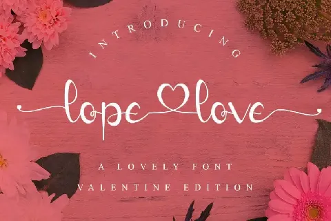lopelove Calligraphy font
