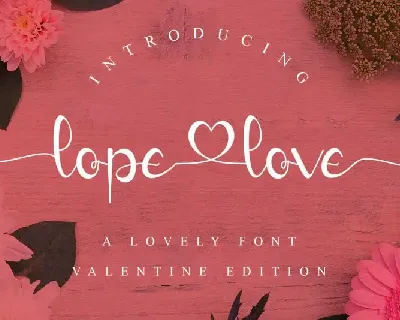 lopelove Calligraphy font