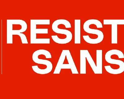 Resist Family font