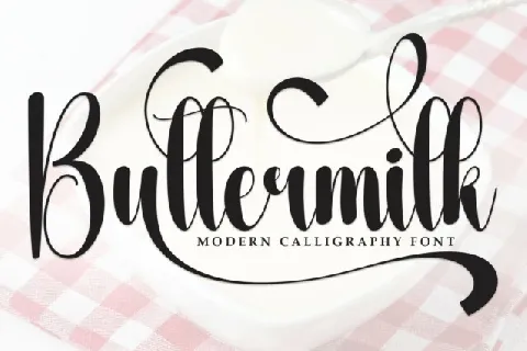 Buttermilk Script Typeface font