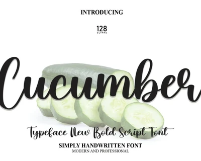 Cucumber Script font