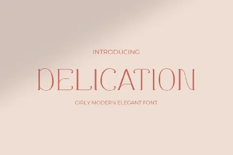 Delication font