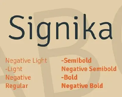 Signika Family font