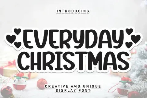 Everyday Christmas Display font