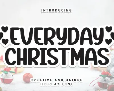 Everyday Christmas Display font