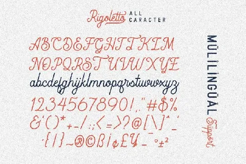 Rigoletto Script font