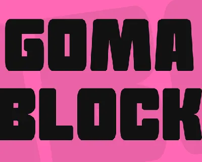 Goma Block font