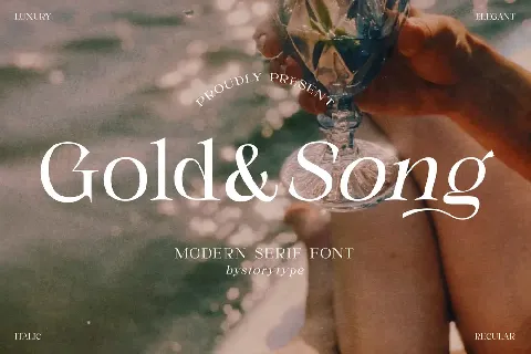 Gold Song font