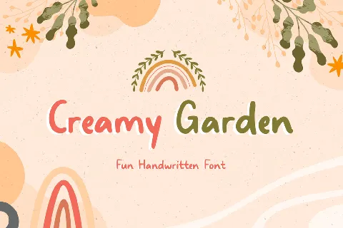 Creamy Garden font