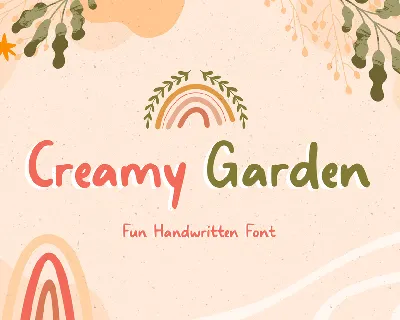 Creamy Garden font