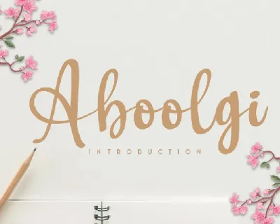 Aboolgi Handwritten Script font