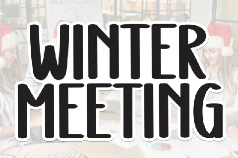 Winter Meeting Display font