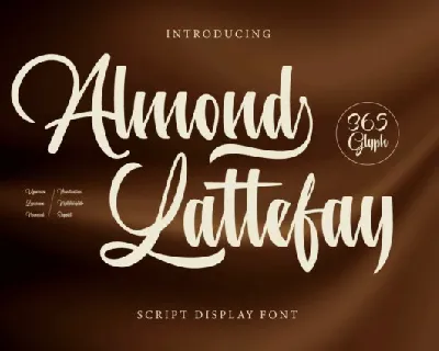 Almond Lattefay font