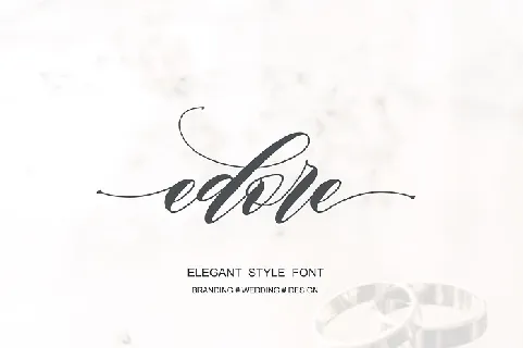 Edore Script font