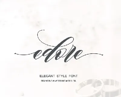 Edore Script font