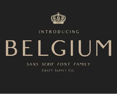 Belgium Family font