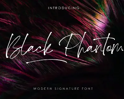 Black Phantom font