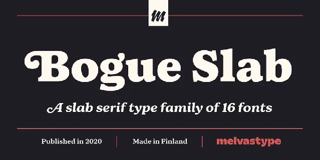 Bogue Slab font