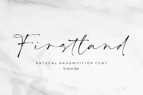 Firstland font