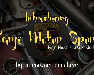 Karjo Motor Sport Script font