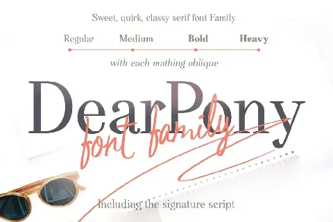 DearPony Serif Family font