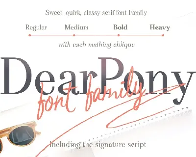 DearPony Serif Family font