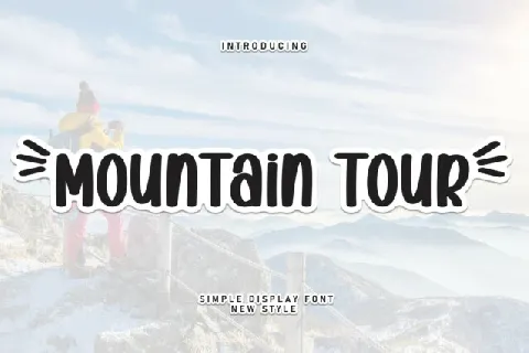 Mountain Tour Display font