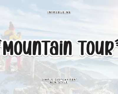 Mountain Tour Display font