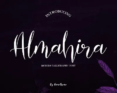 Almahira Script font