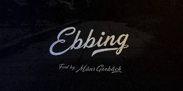 Ebbing PERSONAL USE ONLY font