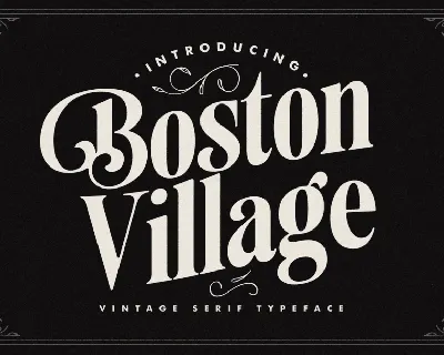 Boston Village font