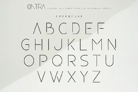 Contra font