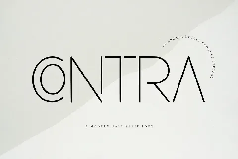 Contra font