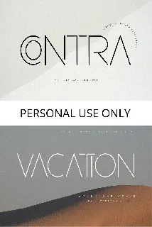 Contra font