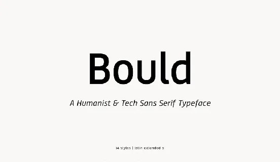 Bould Sans Serif font