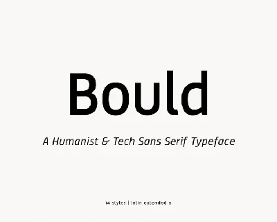Bould Sans Serif font