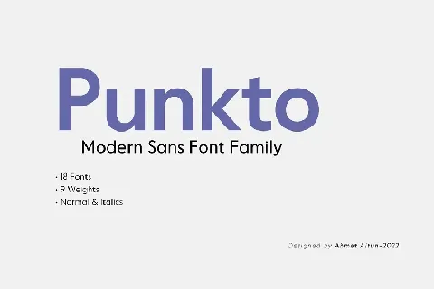 Punkto Family font