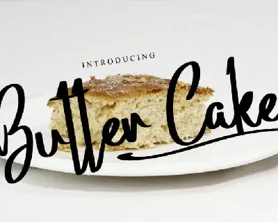 Butter Cake Brush font