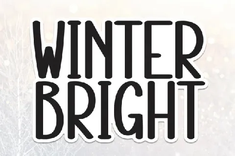 Winter Bright Display font