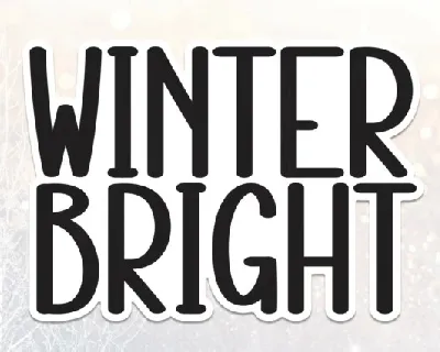 Winter Bright Display font