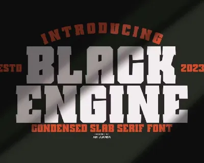 Black Engine font