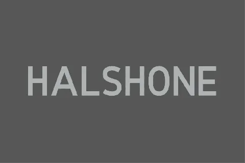 Halshone font