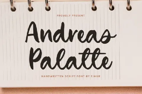 Andreas Palatte font