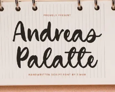 Andreas Palatte font