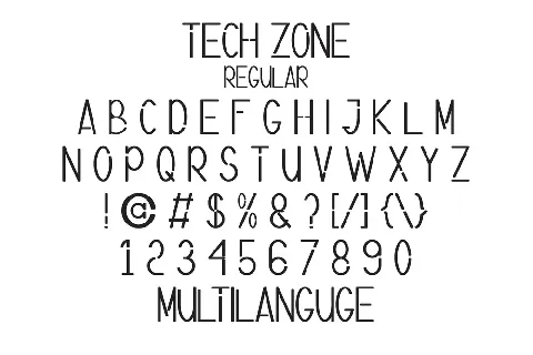 Tech Zone Demo font