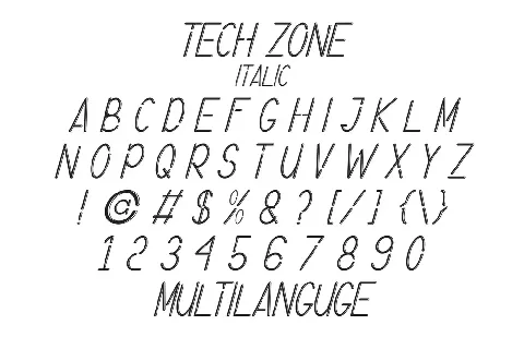 Tech Zone Demo font