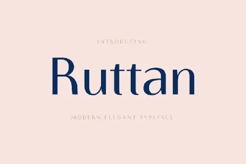 Ruttan font