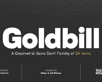 Goldbill Sans Family font